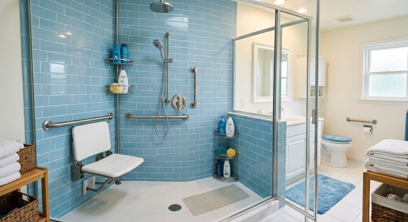 Elderly Shower Installation in Portland, ME